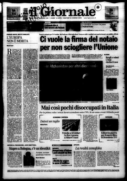 Il giornale : quotidiano del mattino